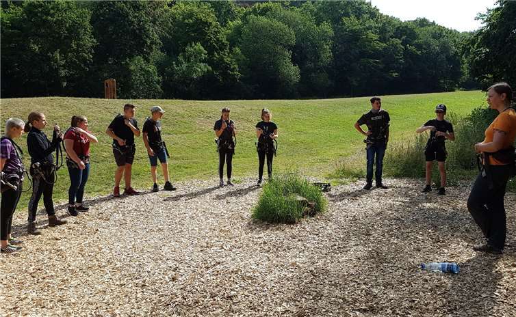 Auch ein Ausflug in den Waldkletterpark stand auf dem Ferienprogramm. Fotos: privat