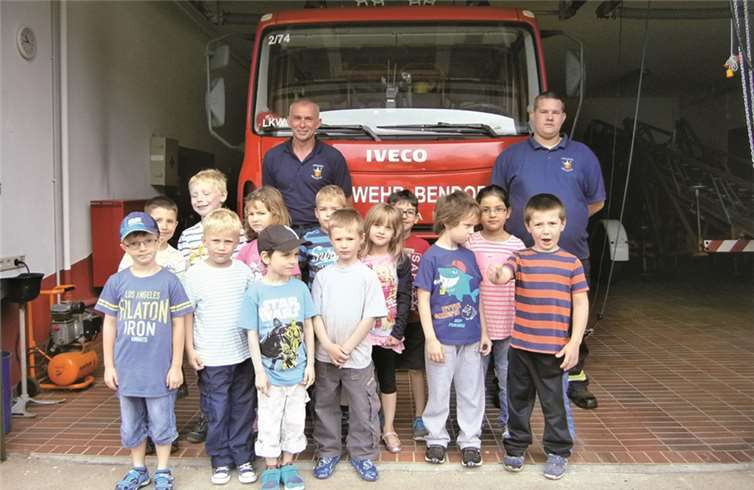 Auch ein Besuch bei der Feuerwehr stand auf dem Programm.