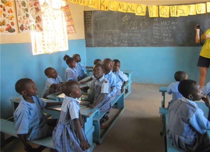 Auch ein Besuch der SChule stand auf dem Programm.