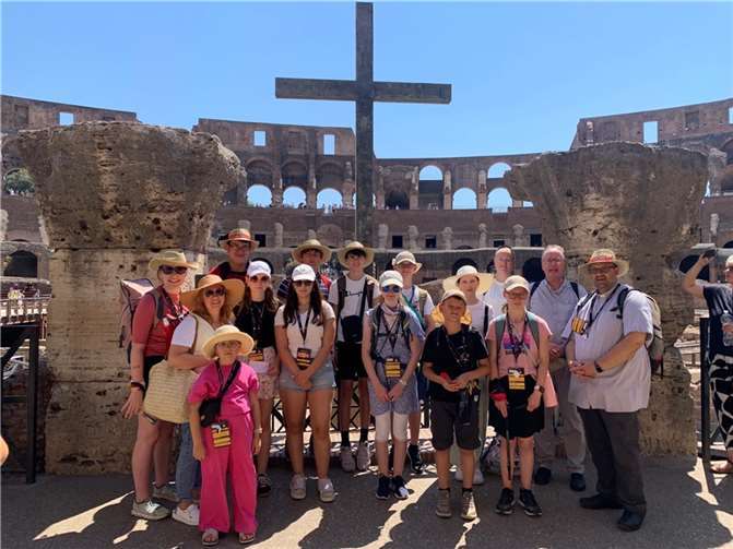 Auch ein Besuch im Kolosseum stand auf dem Programm. Foto: Bistum Trier/U. Kirch