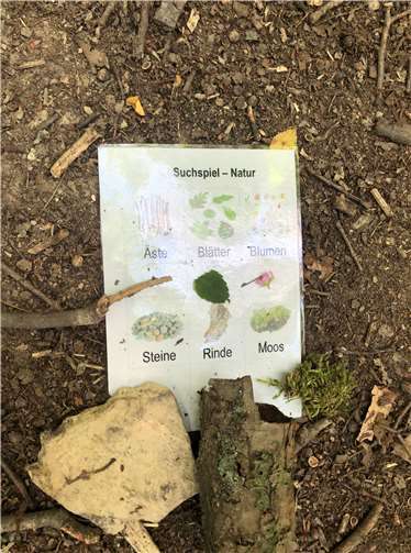 Auch ein Suchspiel stand auf dem Programm. Fotos: privat