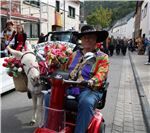 Auch ein waschechter Dernauer Esel war im Festzug vertreten. 