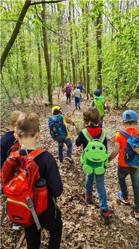 Auch eine Waldwanderung stand auf em Programm. Fotos: privat