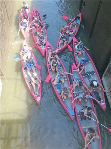 Auch eine Wasserwanderung auf der Lahn durfte nicht fehlen.