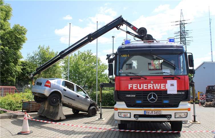 Auch eine sehenswerte Schauübung stand auf dem Programm.