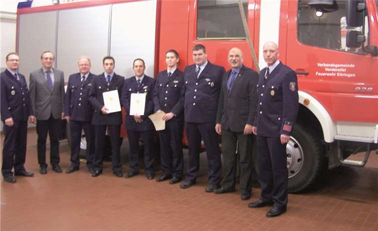 Auch einige Beförderungen gab es beim Jahresrückblick zu feiern.