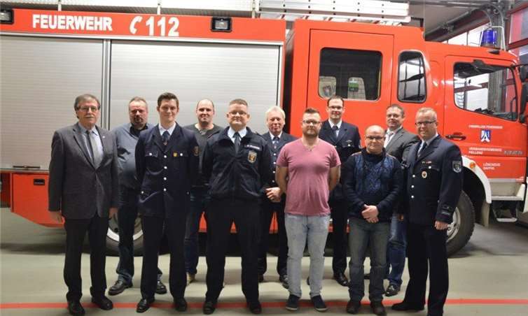 Auch einige Neuaufnahmen konnte die Feuerwehr Saffig begrüßen.