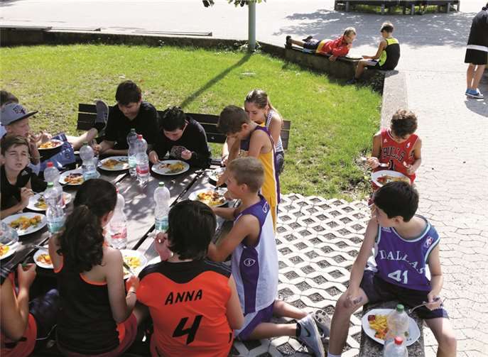 Auch für das leibliche Wohl der jungen Sportler war bestens gesorgt.