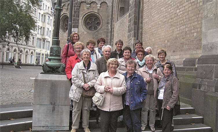 Auch für den Besuch der Münsterbasilika nahm sich die Gruppe Zeit.  privat