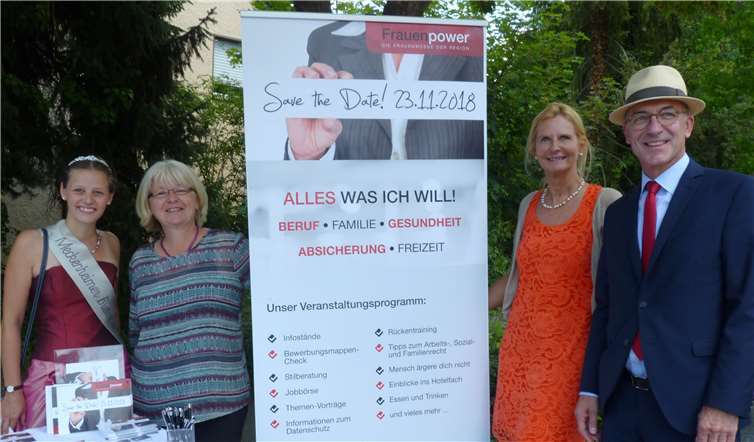 Auch für die Frauenpowermesse am 23. November wurde Werbung gemacht.