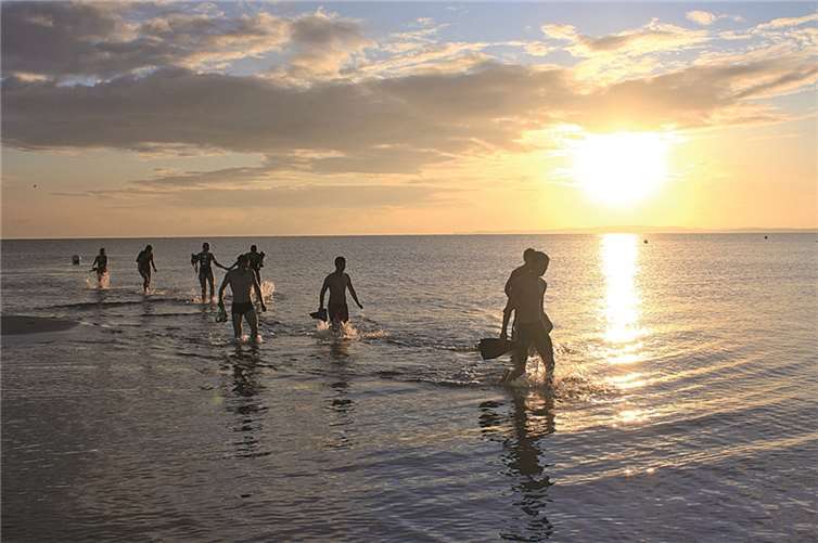 Auch herrliche Sonnenuntergänge durften die Mitglieder der DLRG-Ortsgruppe Vallendar genießen.