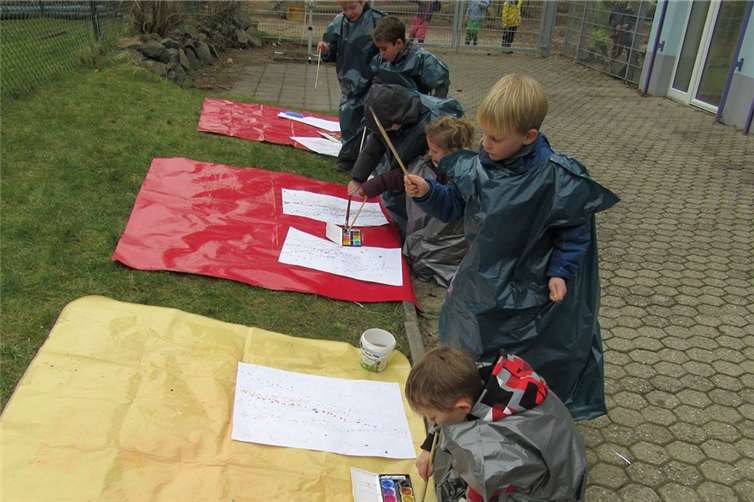 Auch im Außenbereich wurde experimentiert.