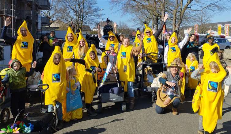 Auch im Karneval kann man ein klares Statement für mehr Gerechtigkeit in der Welt setzen.  Foto: Silke Olesen