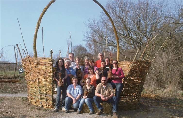 Auch im nächsten Jahr bieten die Förder- und Wohnstätten Kettig Weidenbau- und Korbflechtseminare an. privat