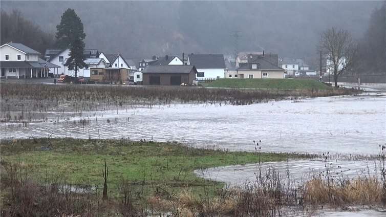 Auch in Ahrbrück ist die Ahr über die Ufer getreten. Foto: WinklerTV