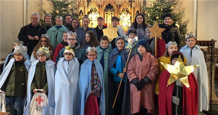 Auch in Thür brachten die Sternsinger den Segen Gottes in die Häuser des Ortes. Foto: privat