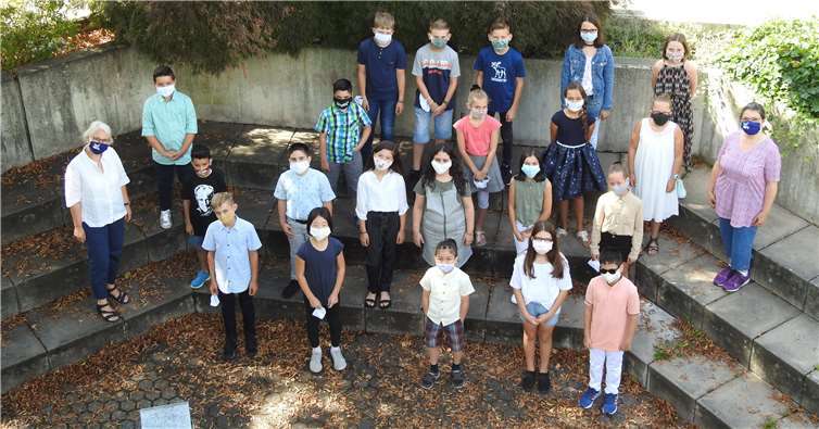 Auch in Zeiten der Pandemie wurden die Schülerinnen und Schüler begrüßt.