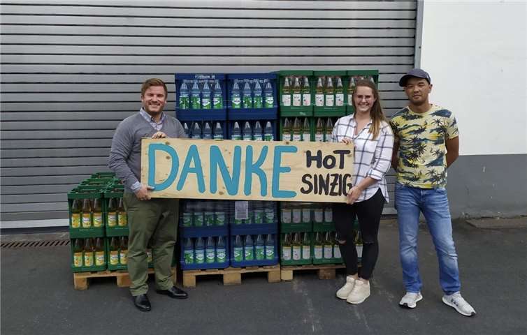 Auch in den Sommerferien 2020 freut sich das HoT Sinzig über die Zusage einer großzügigen Getränkespende von Mineralwasser, Apfelschorle und Limonade für die diesjährige Sommerferienfreizeit.Foto: Privat