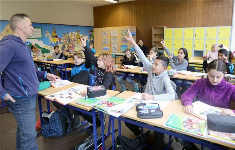 Auch in den ganz „normalen“ Unterricht durfte hineingeschnuppert werden.  privat