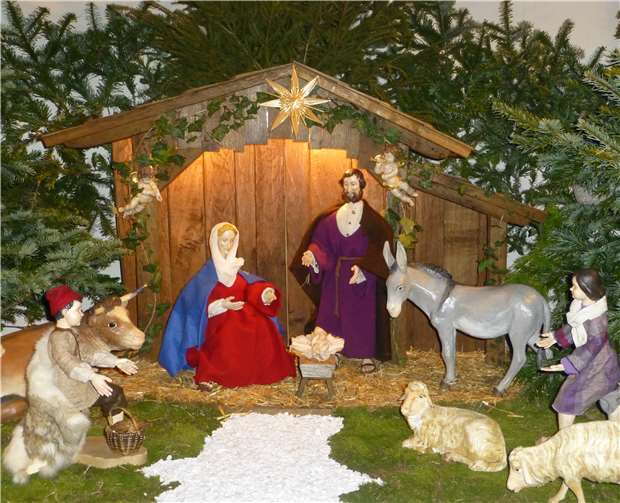 Auch in diesem Jahr ist die Weihnachtskrippe in Miesenheim wieder für Besucher zugänglich.privat