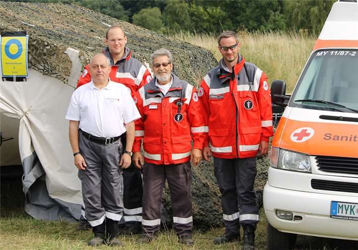 Auch in diesem Jahr war das DRK-Team beim Treffen des MVD-Koblenz im Einsatz. privat