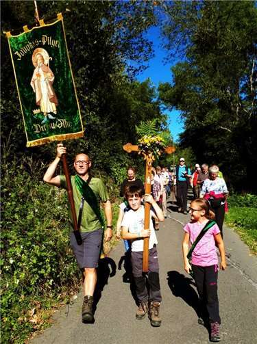 Auch in jungen Jahren macht das Pilgern Spaß.Fotos: privat