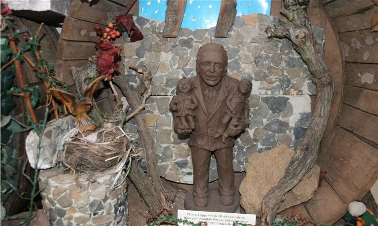 Auch kölsche Originale wie Willi Millowitsch und „Tünnes un Schäl“ sind in der Krippe zu finden.