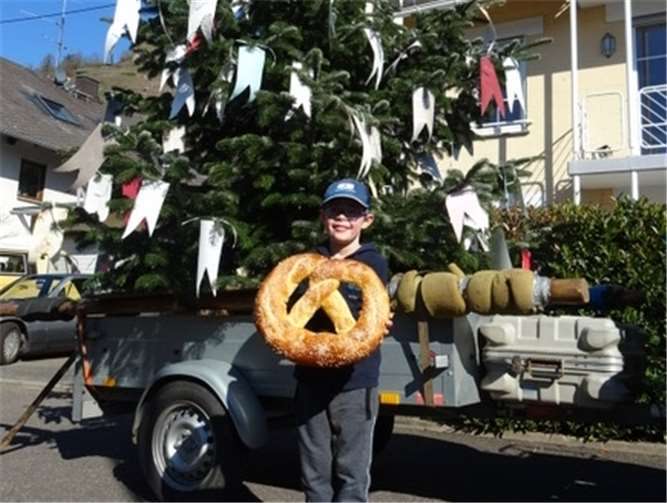 Auch ohne Umzugsteilnahme, der strahlende Moosemann 2021, Paul Luxen.