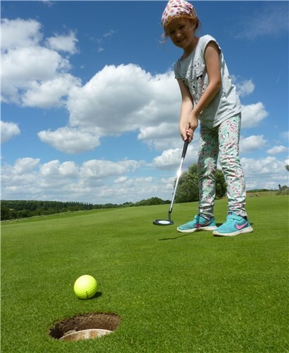 Auch so mancher Golfprofi hat mal klein angefangen! privat