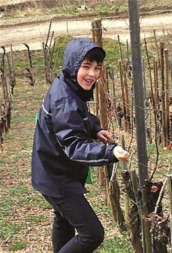 Auch steile Hänge hielten die Jungs nicht von der Arbeit ab.