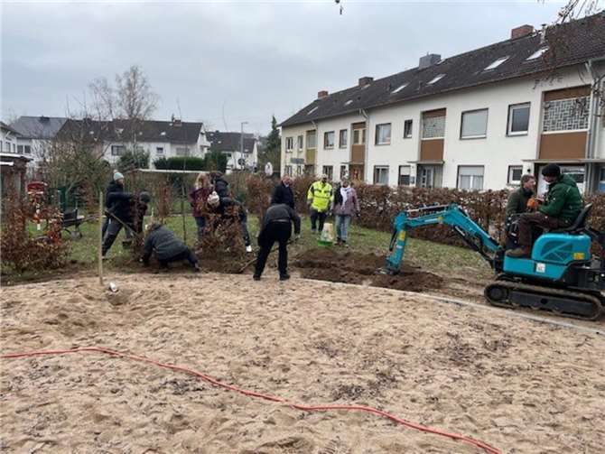 Auch zahlreiche neue Pflanzen wurden gesetzt.