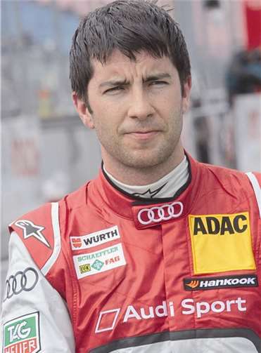 Audiwerksfahrer Mike Rockenfeller.  DEB