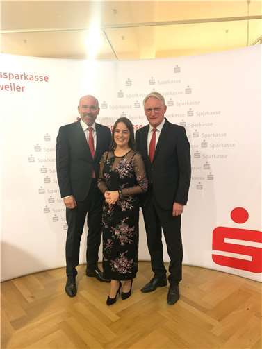 Auf Einladung der Kreissparkasse Ahrweiler und dem Ahrwein e. V. wurde Eva Lanzerath als 72. Deutsche Weinkönigin verabschiedet. Foto: privat