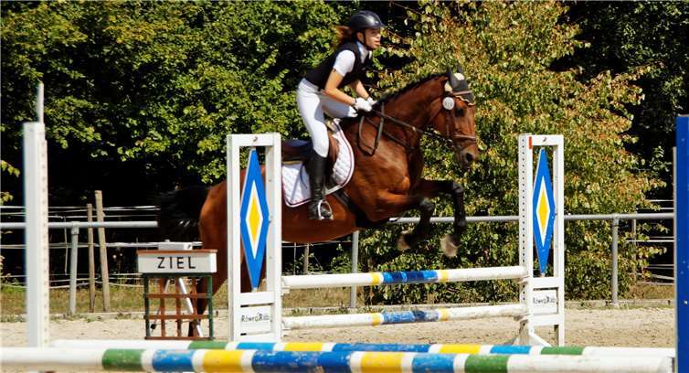 Auf Gucci belegte Lea Guntershausen vom RVKmit einer Wertnote von 7,2 einen guten vierten Platz.