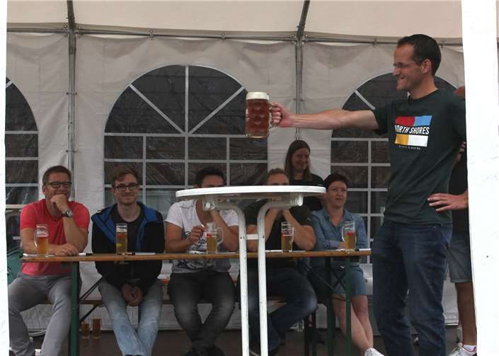 Auf das richtige Augenmaß kam es beim Spiel „Schätzilein“ an.