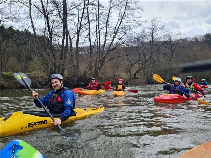 Auf dem Fluss ging es bis nach Roßbach.  Foto: privat