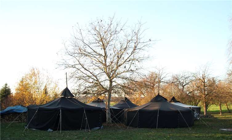 Auf dem Handwerkerhof schlugen die Pfadfinder für ein Wochenende ihre Zelte auf. Privat