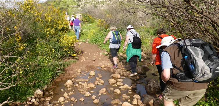 Auf dem Jesus Trail durchs Taubental.  privat