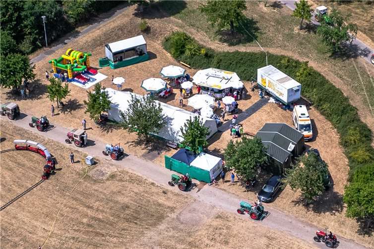 Auf dem Macker Fest gab es erstmals ein Schleppertreffen. Quelle: Ortsgemeinde Macken