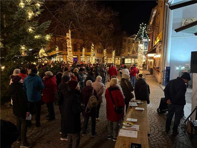 Auf dem Marktplatz herrschte eine entspannte Stimmung.  Foto:privat