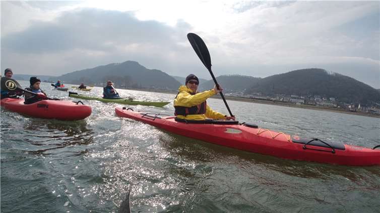Auf dem Rhein ging es von Leutesdorf nach Unkel.