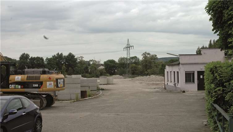 Auf dem Rickgelände sind fast alle Bauwerke des Betonwerks bereits abgerissen worden. BL