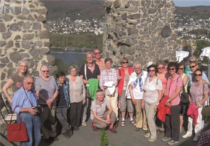 Auf dem Rolandsbogen bot sich den Wanderern eine schöne Aussicht. Privat