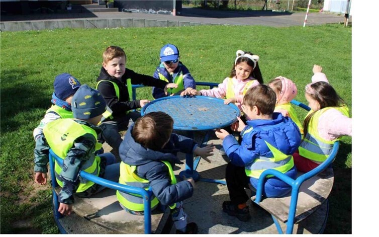 Auf dem Spielplatz ging es rund!  Foto: Silvia Allar