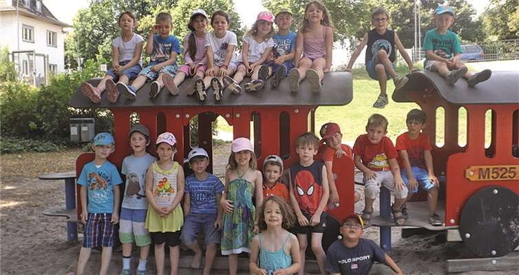 Auf dem Spielplatz konnten sich die Vorschulkinder der Kita St. Viktor austoben.privat