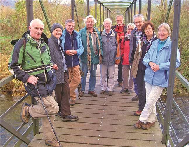 Auf dem Steg über die Ahr in Lohrsdorf. privat