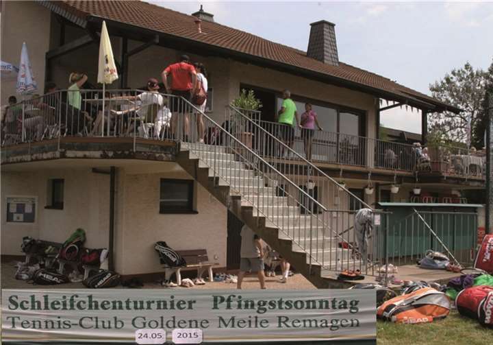 Auf dem Vereinsgelände des TC Remagen tummelten sich sage und schreibe 46 Teilnehmerinnen und Teilnehmer beim traditionellen Mixed-Schleifchenturnier am Pfingstsonntag. privat