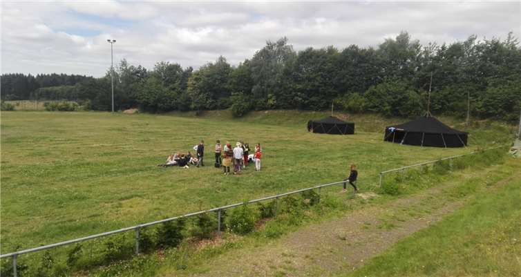 Auf dem großen Zeltplatz war sehr viel Platz zum Spielen und Abenteuer erleben.
