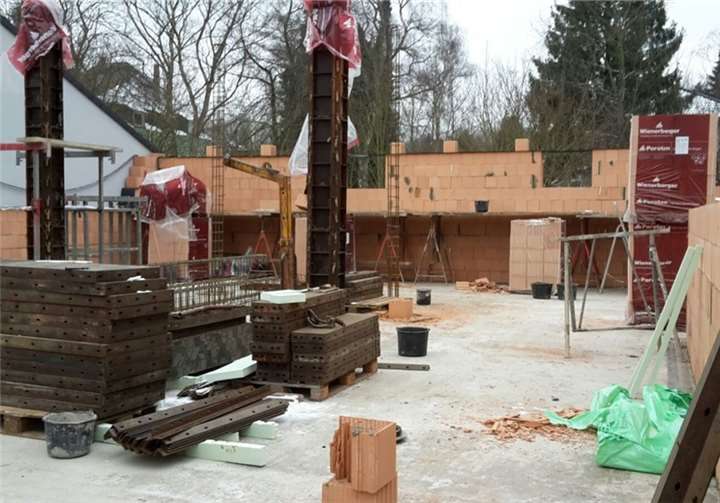 Auf der Baustelle kann man jeden Tag Fortschritte erkennen.privat
