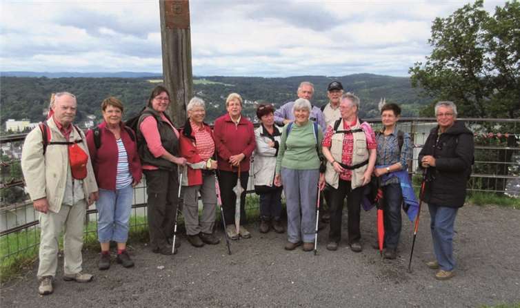 Auf der Erpeler Ley bot sich den Wanderern ein toller Rundum-Blick. privat